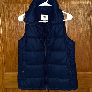 Old Navy Women’s Dark Blue Puffy Vest Size Small